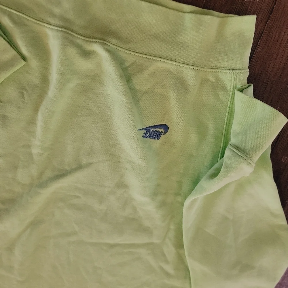 Nike Sportswear Multi Embroidered Logo Sports Round Neck Pullover 'Neon Green' M